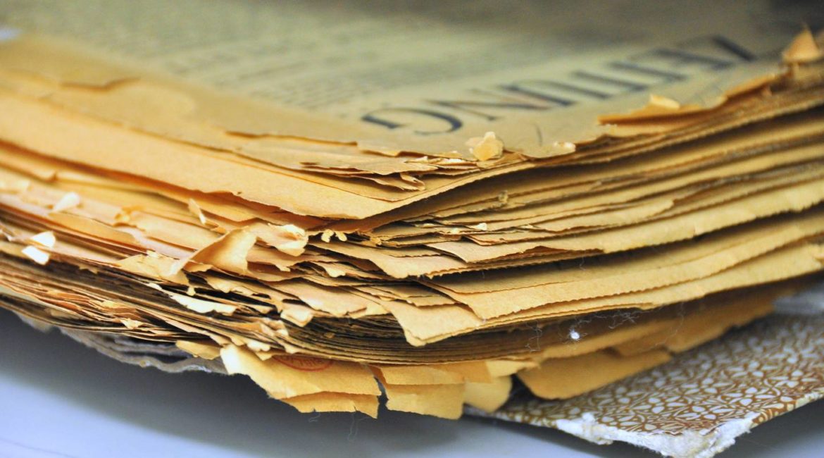 Najgorszej jakości papieru używano do produkcji gazet i czasopism
