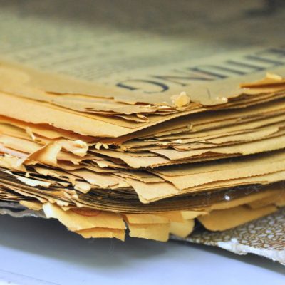 Najgorszej jakości papieru używano do produkcji gazet i czasopism