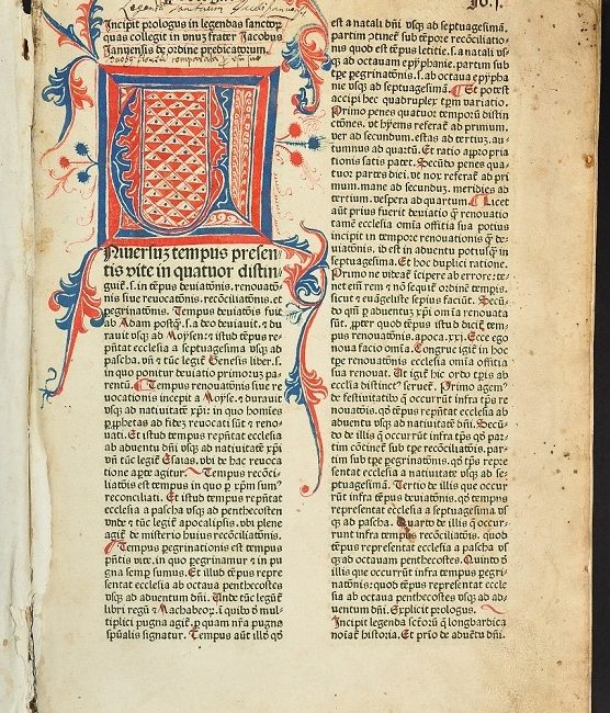 Rubrykowany Prolog do norymberskiego inkunabułu Legendaaurea (1478) z Biblioteki Szersznika