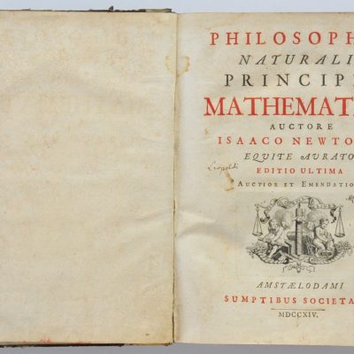 Strona tytułowa amsterdamskiej edycji Philosophiae naturalis principia mathematica (1714)